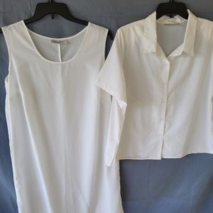 Romans white dress with jacket